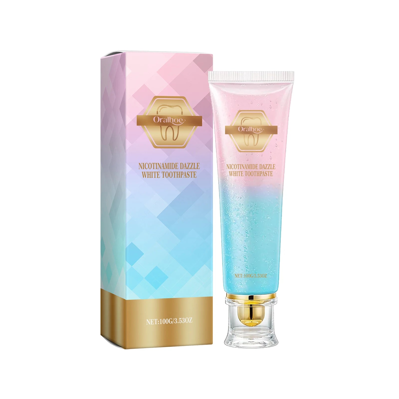 Niacinamide Whitening Toothpaste Dental Stains Removing Prevent Bad Breath Oral Cleaning Refreshing Reduces Plaque Toothpaste